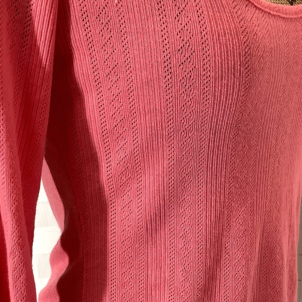 NWT belle du jour coral open back top size large - Picture 7 of 8